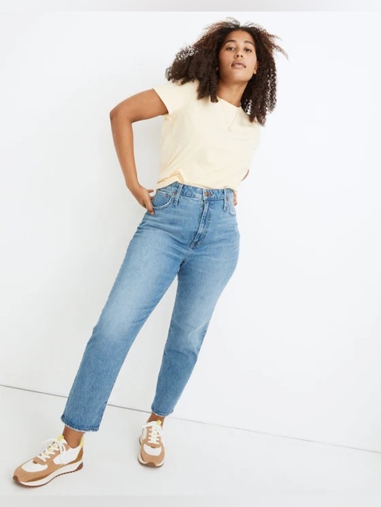 J. Crew Denim - Madewell Jeans Womens 32 Petite Classic Straight Ankle Crop High Rise